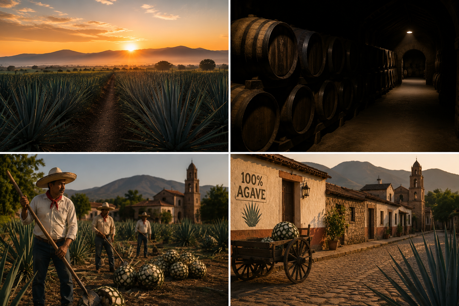 Proceso artesanal del tequila - desde el campo hasta la botella