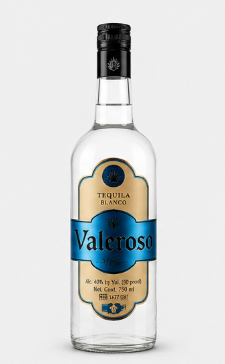 Valeroso Blanco & Gold Tequila bottle